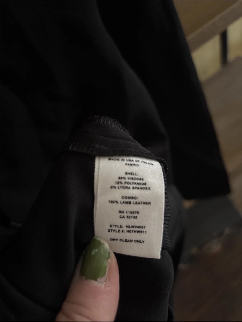 Helmut Lang Bondage Leather neck long sleeve top, retail price :$295 - Picture 7 of 7